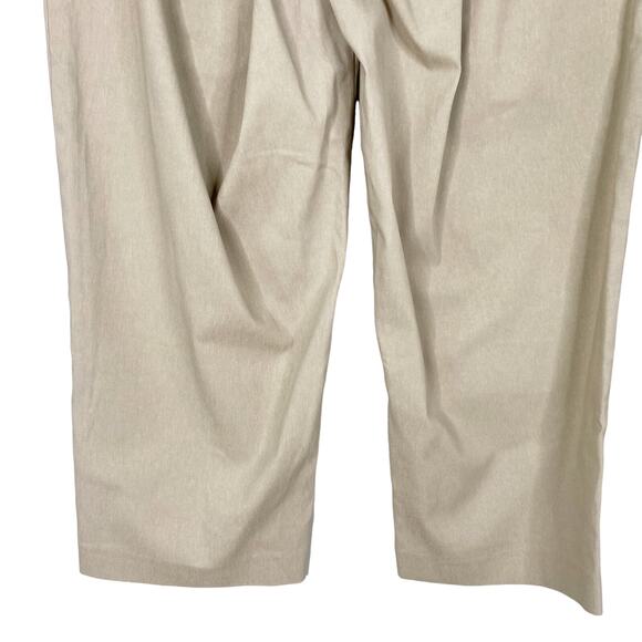 Lane Bryant Crop Pants 14 Tan Khaki Stretch New - Picture 10 of 10